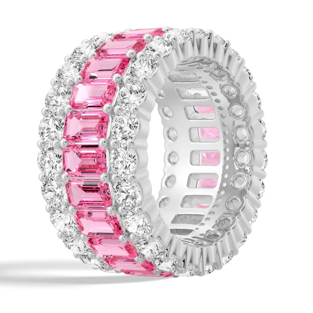 15.4 CT. Baguette Lab Grown Gemstone Eternity Band