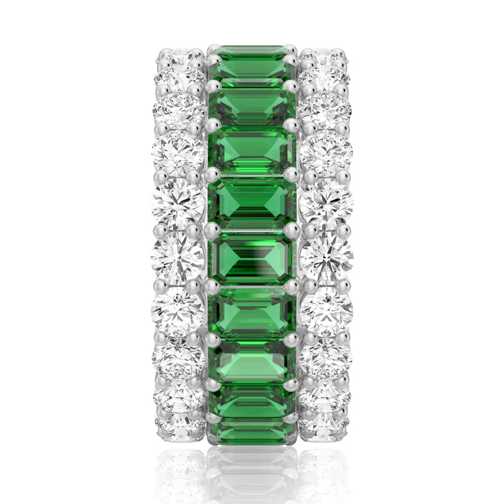 15.4 CT. Baguette Lab Grown Gemstone Eternity Band