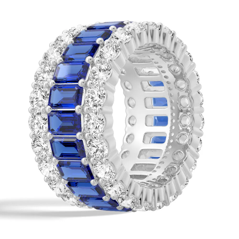 15.4 CT. Baguette Lab Grown Gemstone Eternity Band