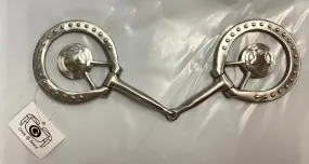 5inch Brushed Silver Dee snaffle Bit