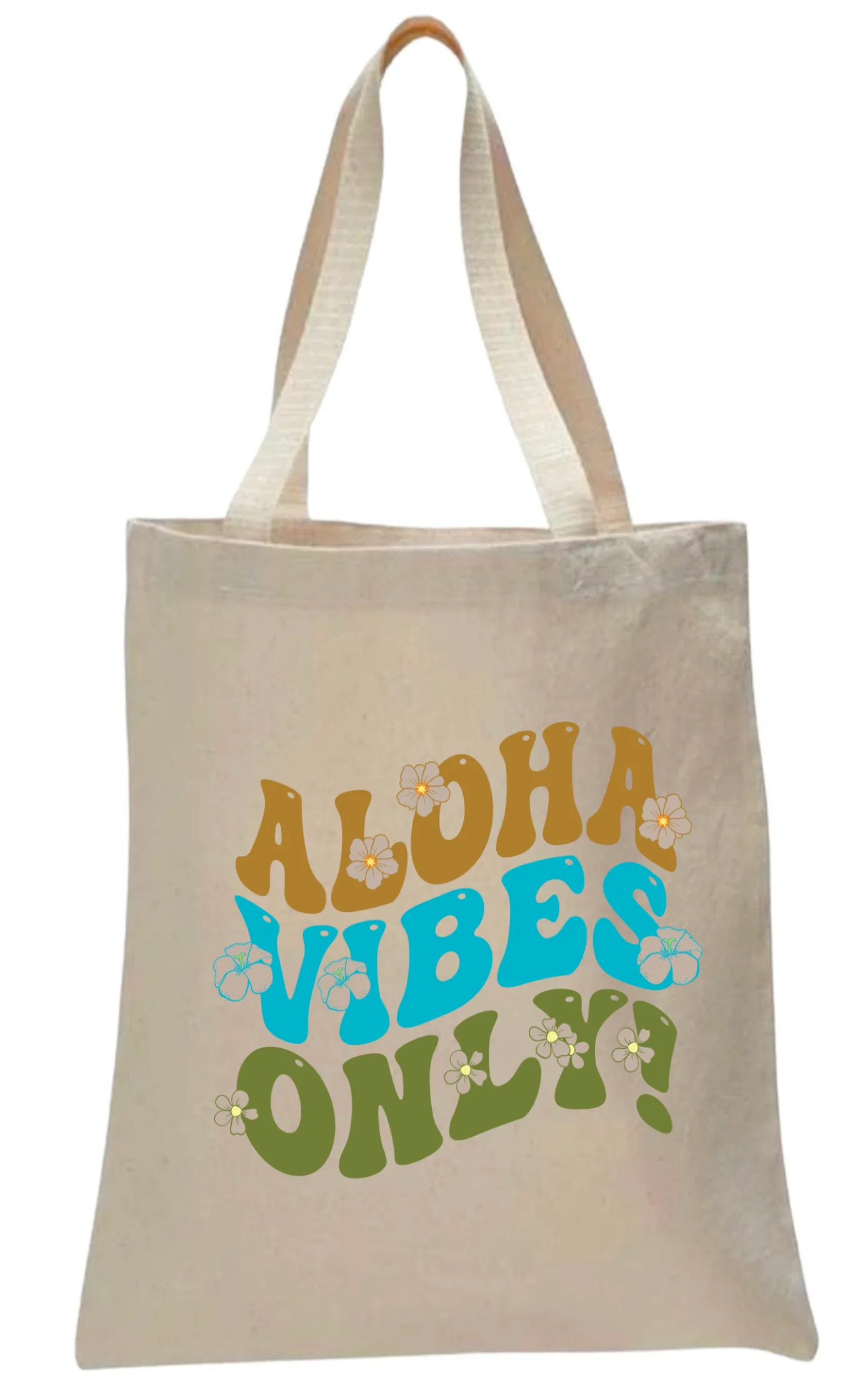 ALOHA VIBES CANVAS TOTE BAG