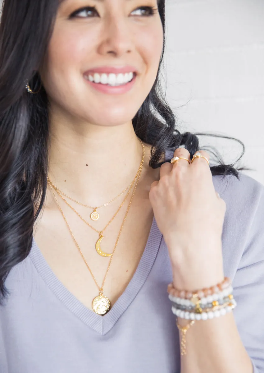 Astrid Gold Medallion Necklace *As Seen On The Bachelorette*