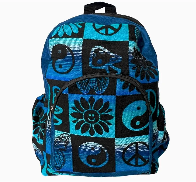 Backpack - Large Hippie Style Ecuadorian Backpack- Each Unique