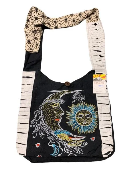 Bag - Hobo Embroidery - Sun & Moon