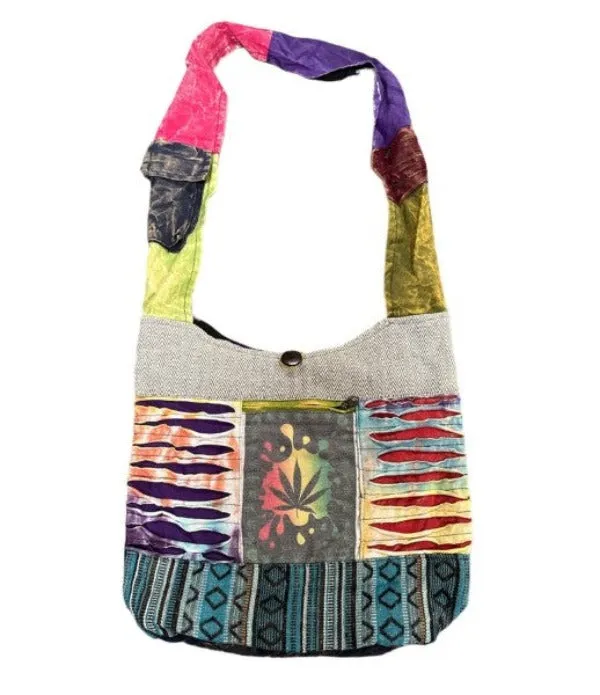 Bag - Hobo - Rasta Leaf with Cut Sides