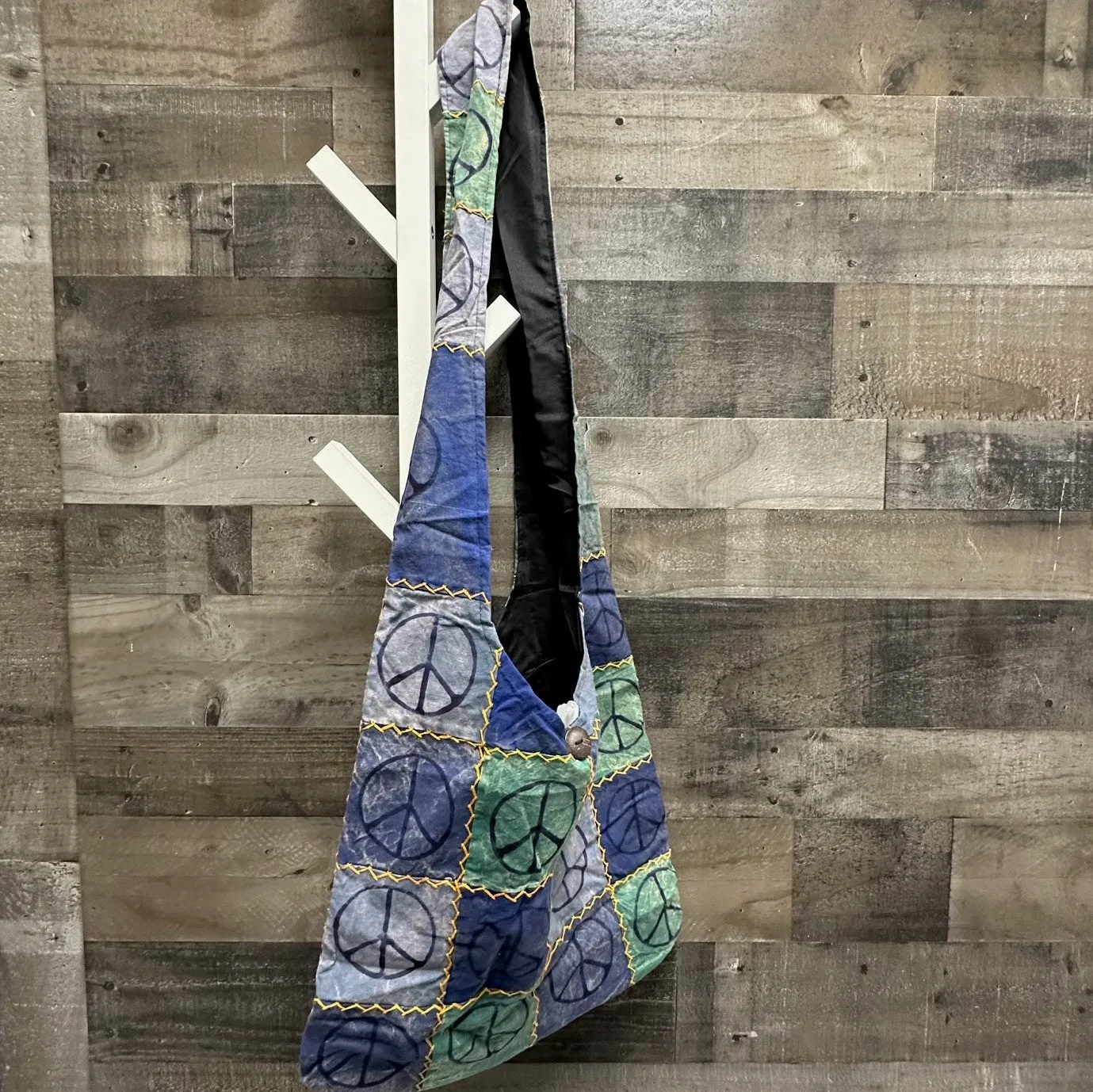 Bag - Peace Patchwork Blue Green