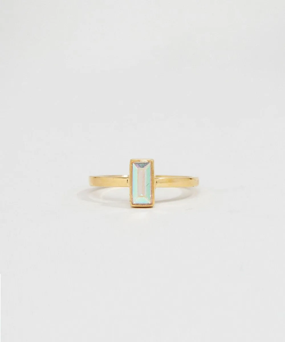 BAGUETTE CRYSTAL RING