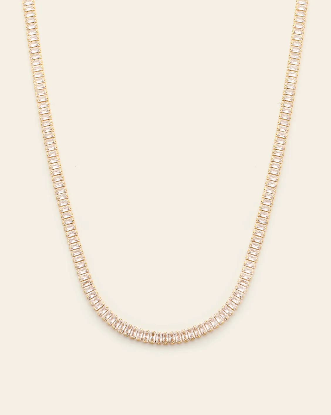 Baguette Tennis Necklace