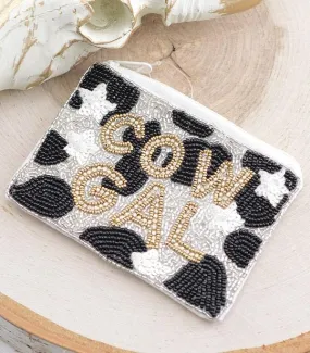 Beaded coin clutch