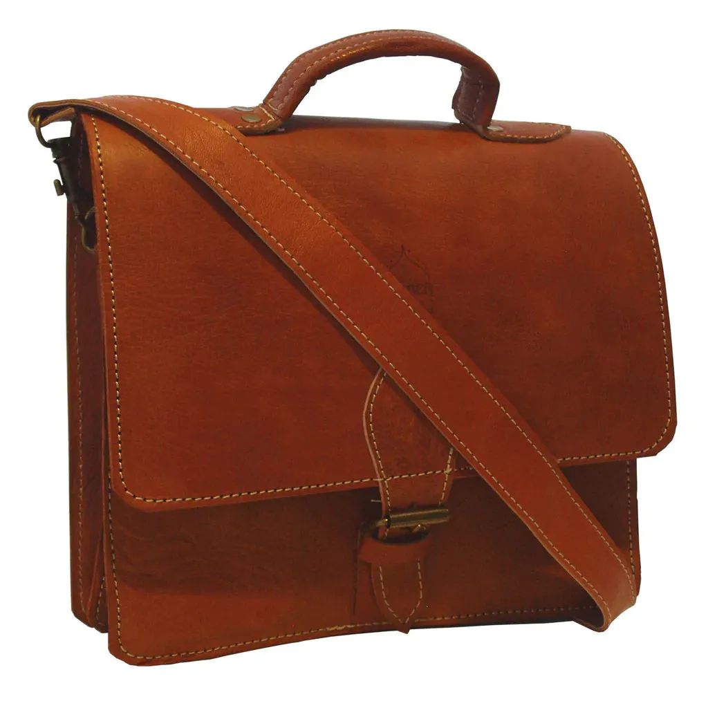 Berber Leather The Casablanca Leather Satchel - Light Brown