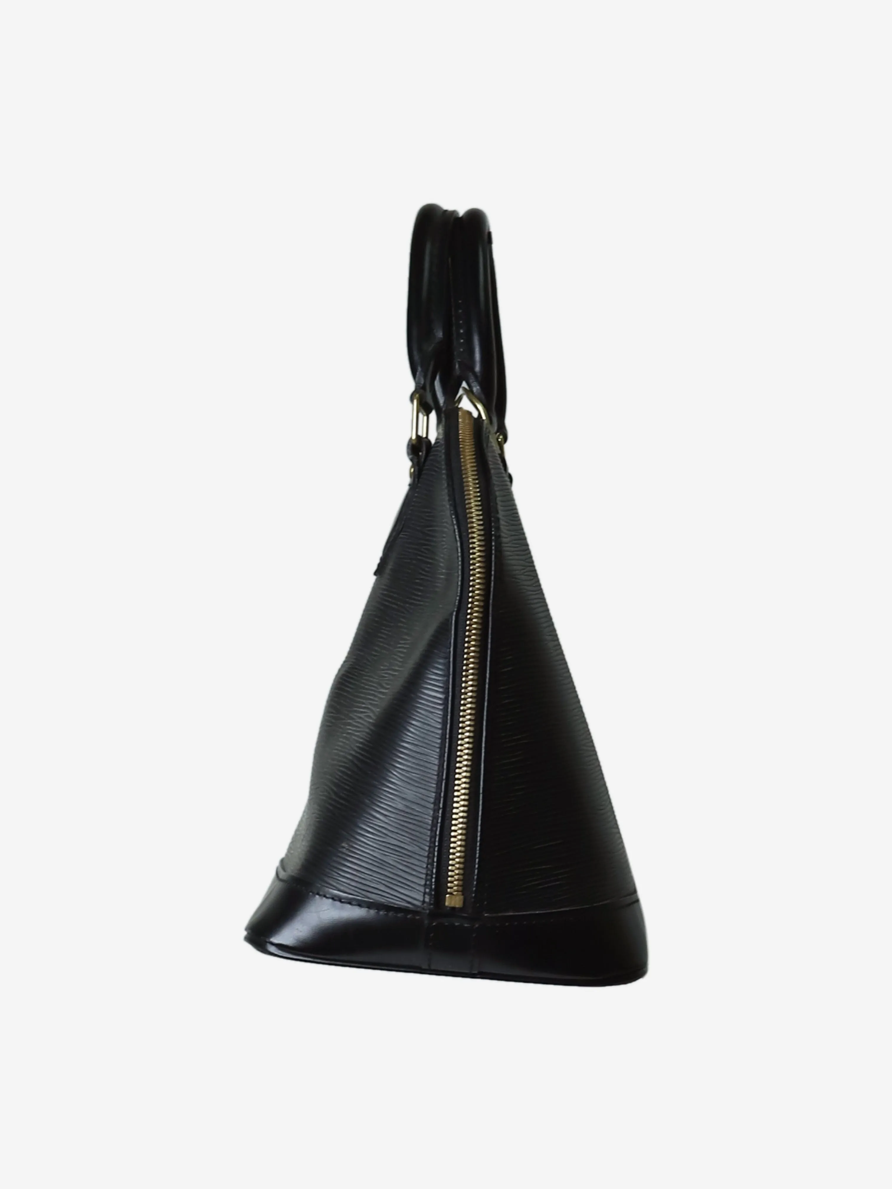 Black epi leather Alma PM top-handle bag