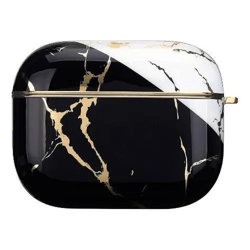 Black Luxury Marble Case - Apple AirPods Pro (1st Generation)