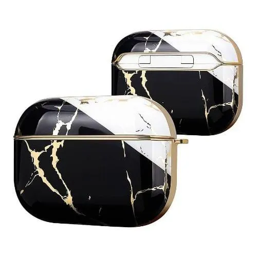 Black Luxury Marble Case - Apple AirPods Pro (1st Generation)