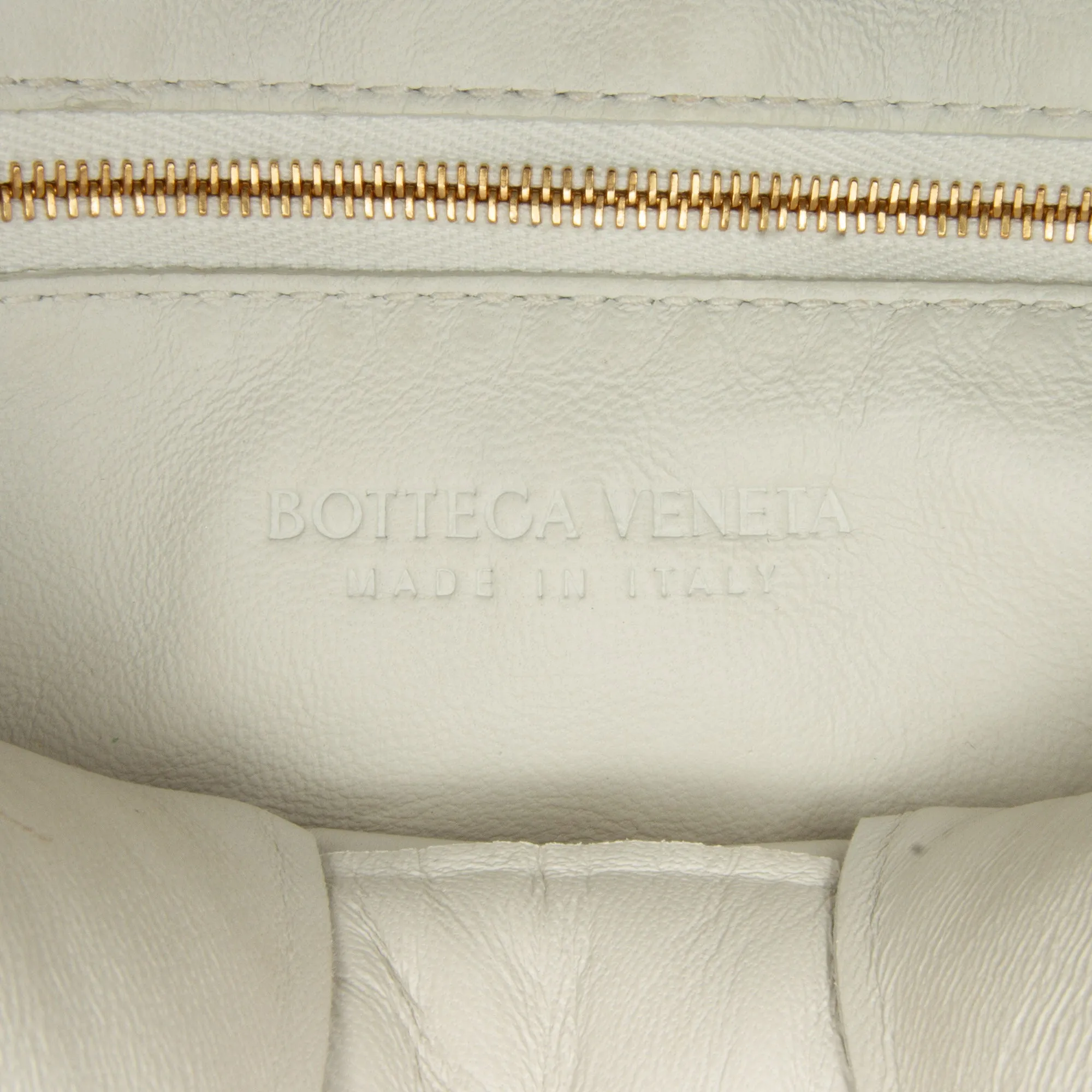 Bottega Veneta Padded Chain Cassette White