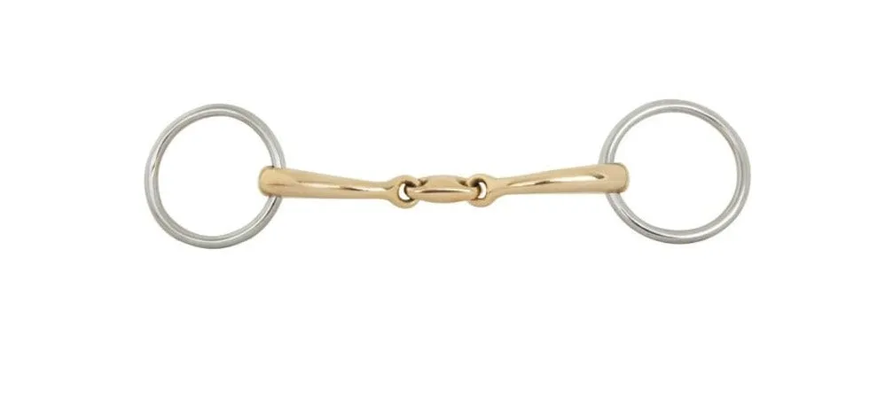 BR Bradoon Soft Contact Curved Snaffle With Lozenge