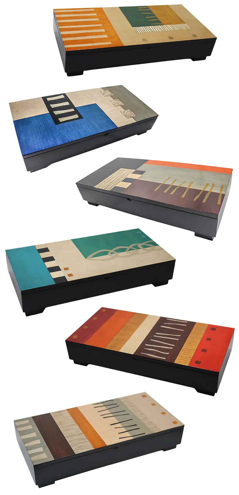 Brazilian Home Collection, Recycled Wood Boxes, 13” X 6” X 2”