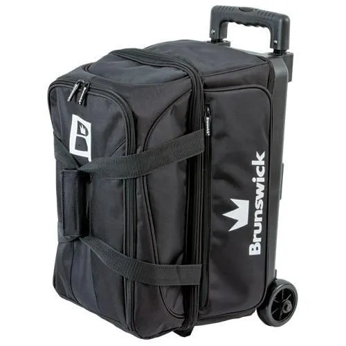 Brunswick Blitz Double Roller Black Bowling Bag