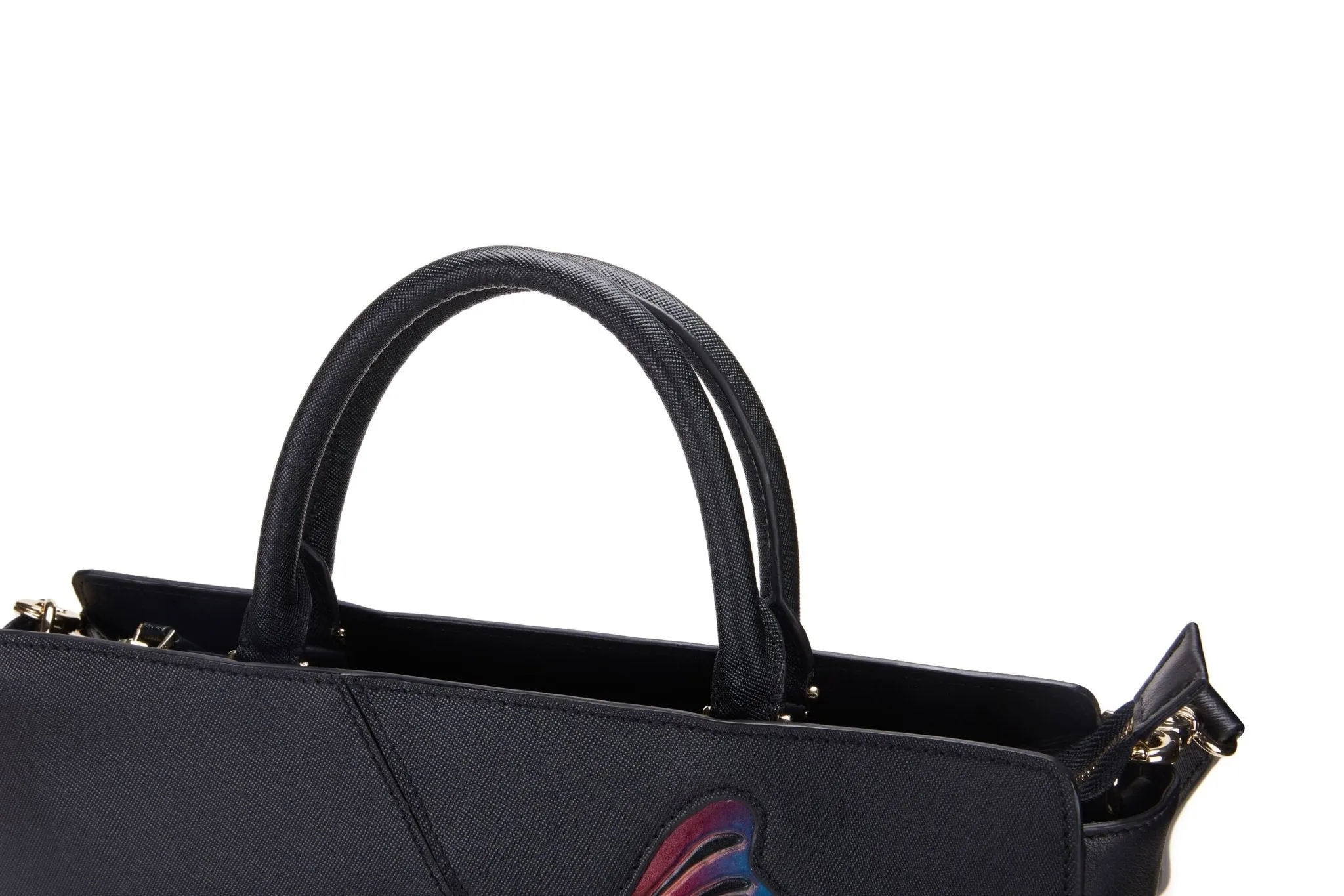 Butterfly Black Satchel