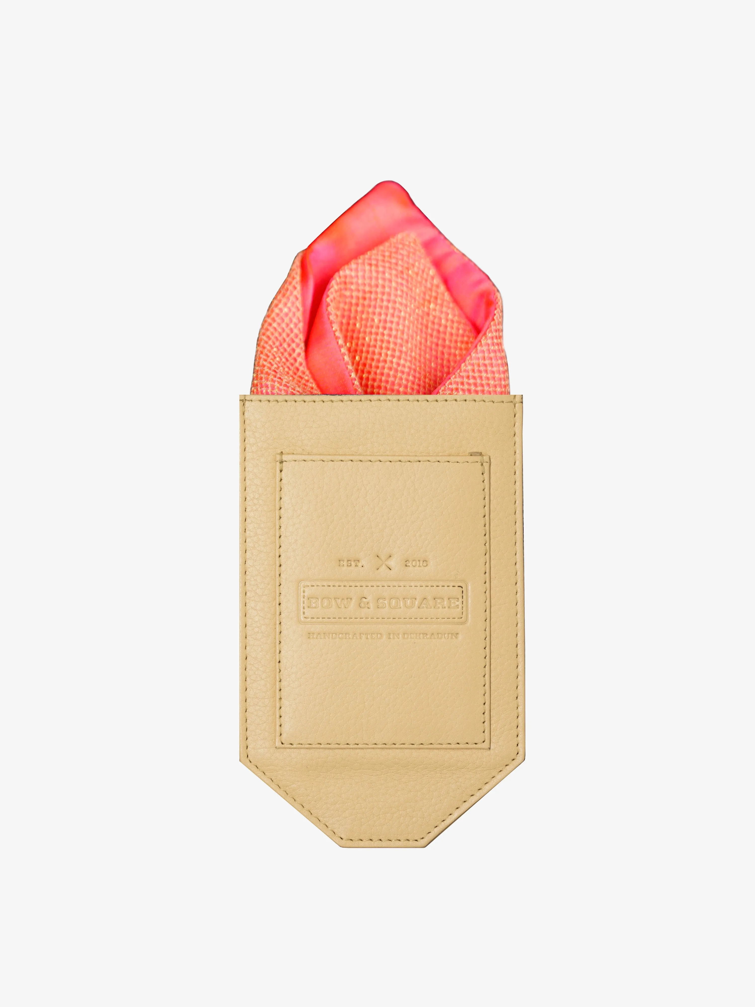 Camel Brown Pocket Square Holder