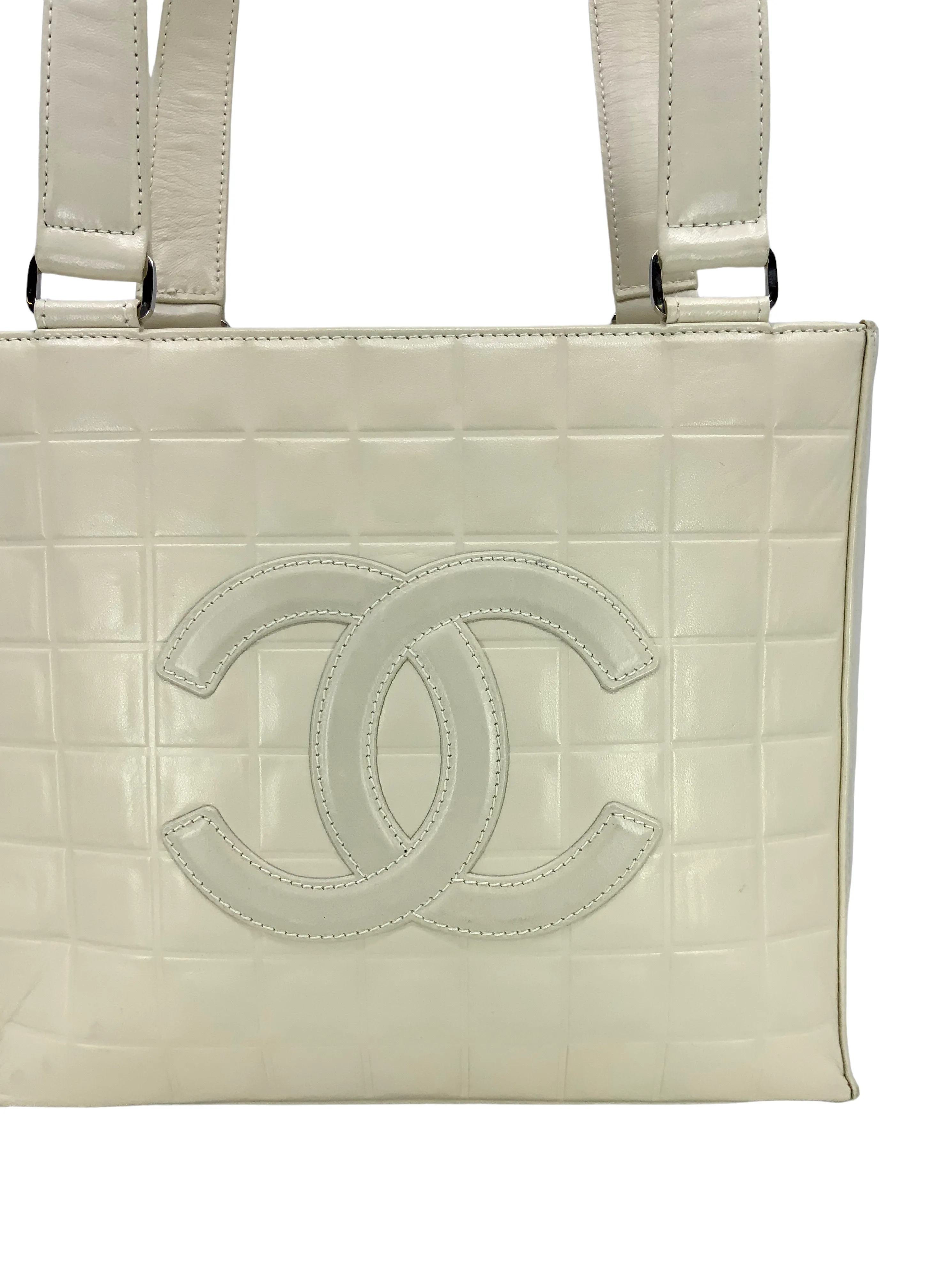 CHANEL Small Chocolate Bar Square Stitch Tote Bag