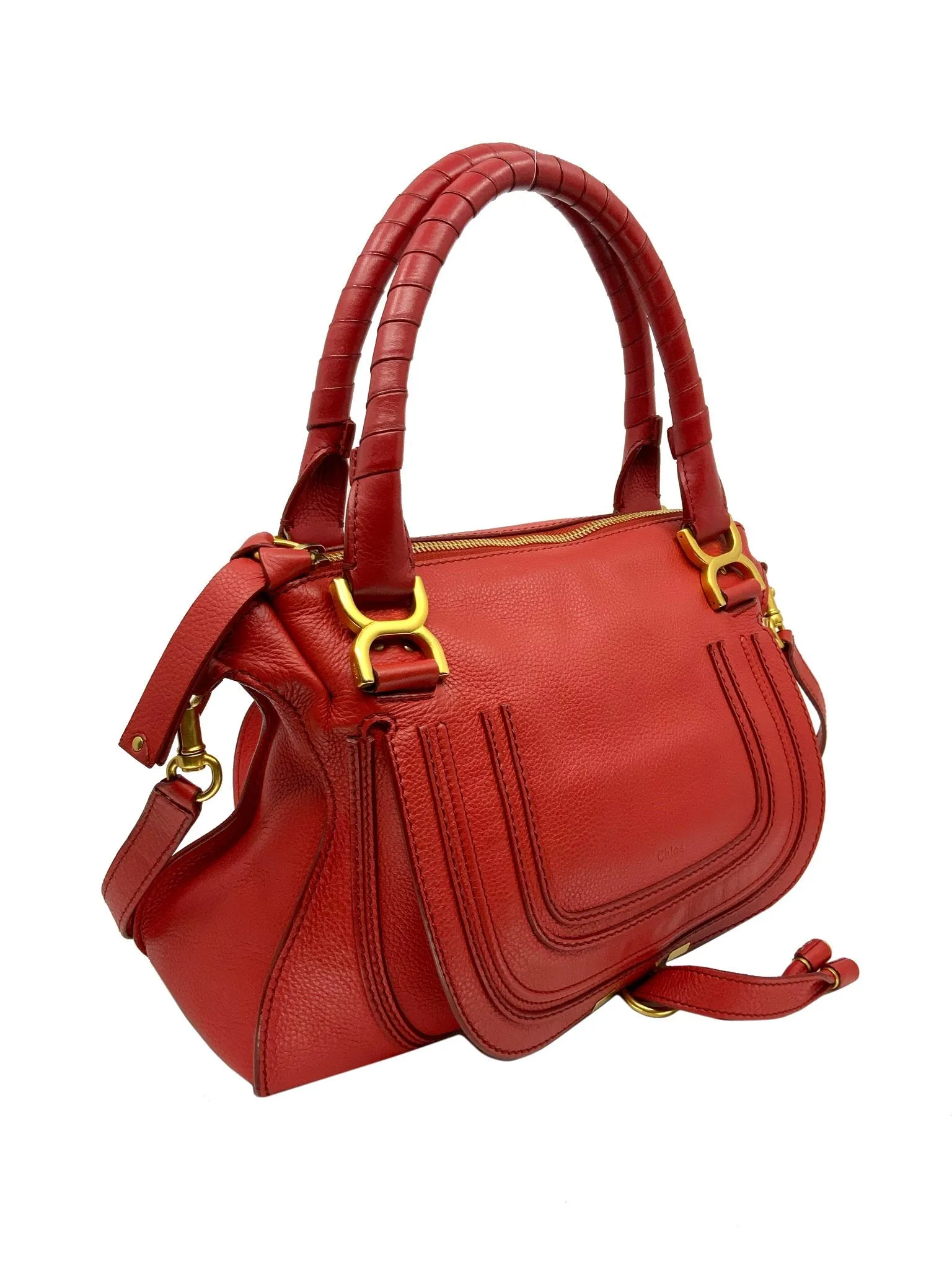 Chloe Calfskin Medium Marcie Satchel Bag