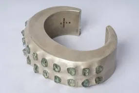 Crescent Bracelet (Terrestrial, Raised Terraform, Aquamarine, 30mm, DA AQU)