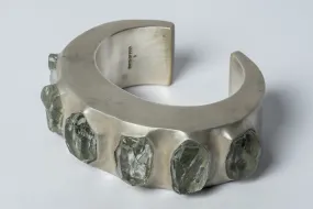 Crescent Bracelet (Terrestrial Surfaced, Green Amethyst, 30mm, AS MA GAM)