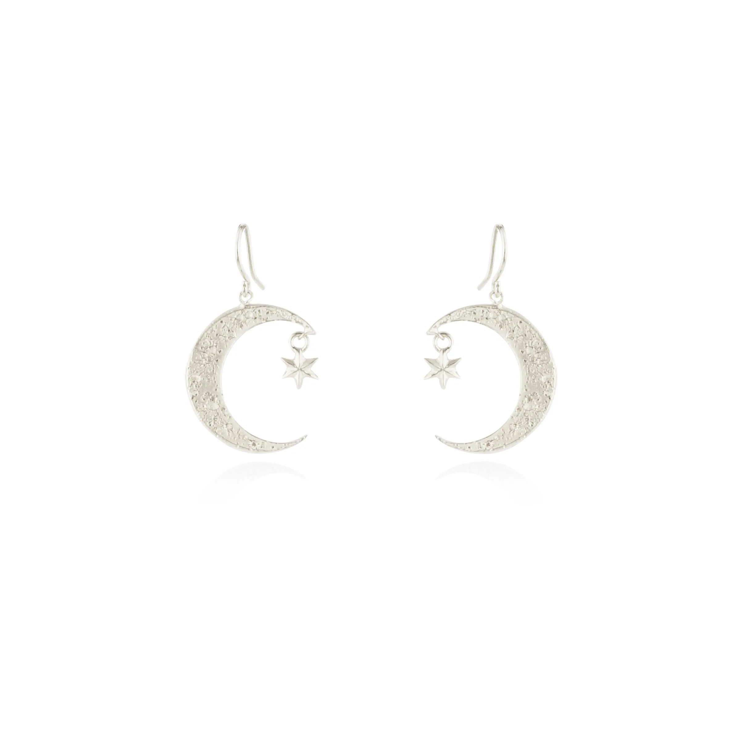 Crescent Moon & Star Earrings