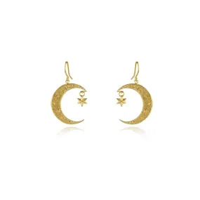 Crescent Moon & Star Earrings