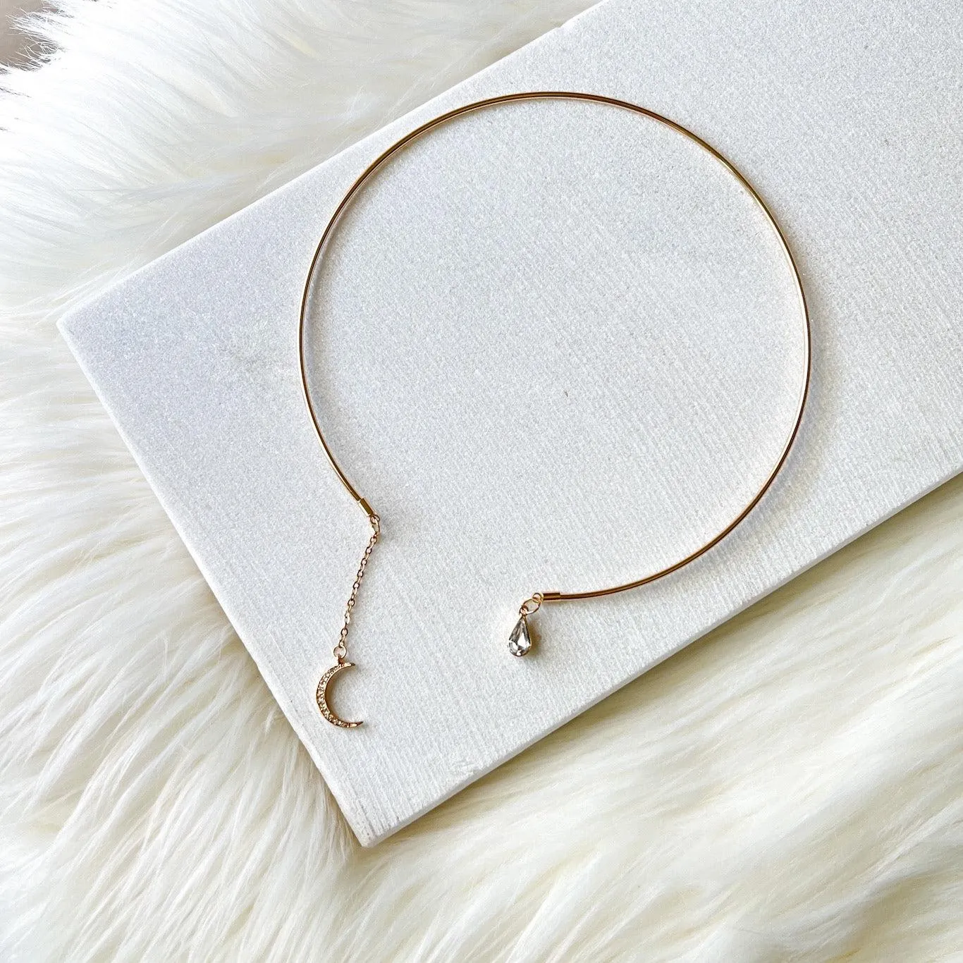 Crescent Moon Open Choker