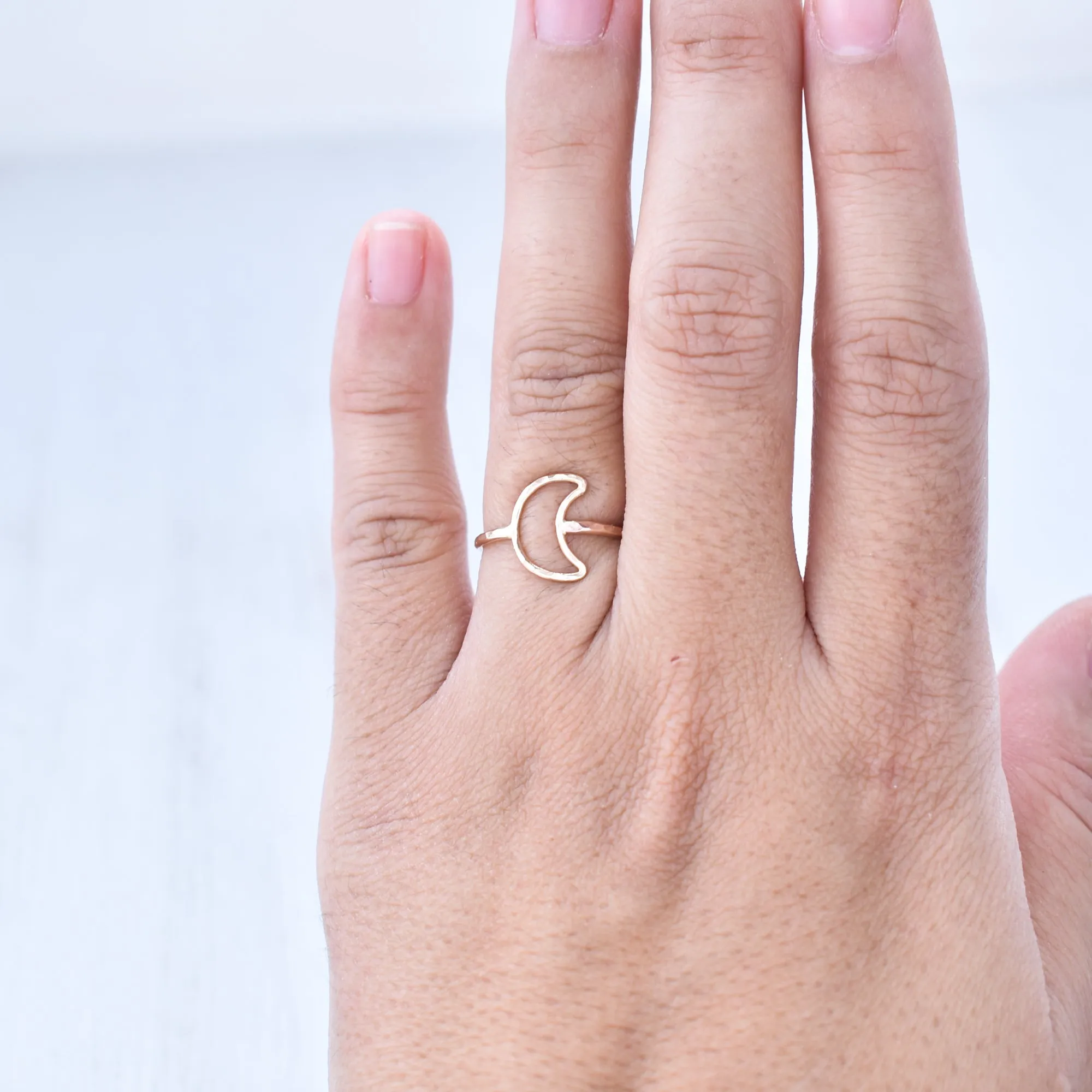 Crescent Moon Stacking Ring