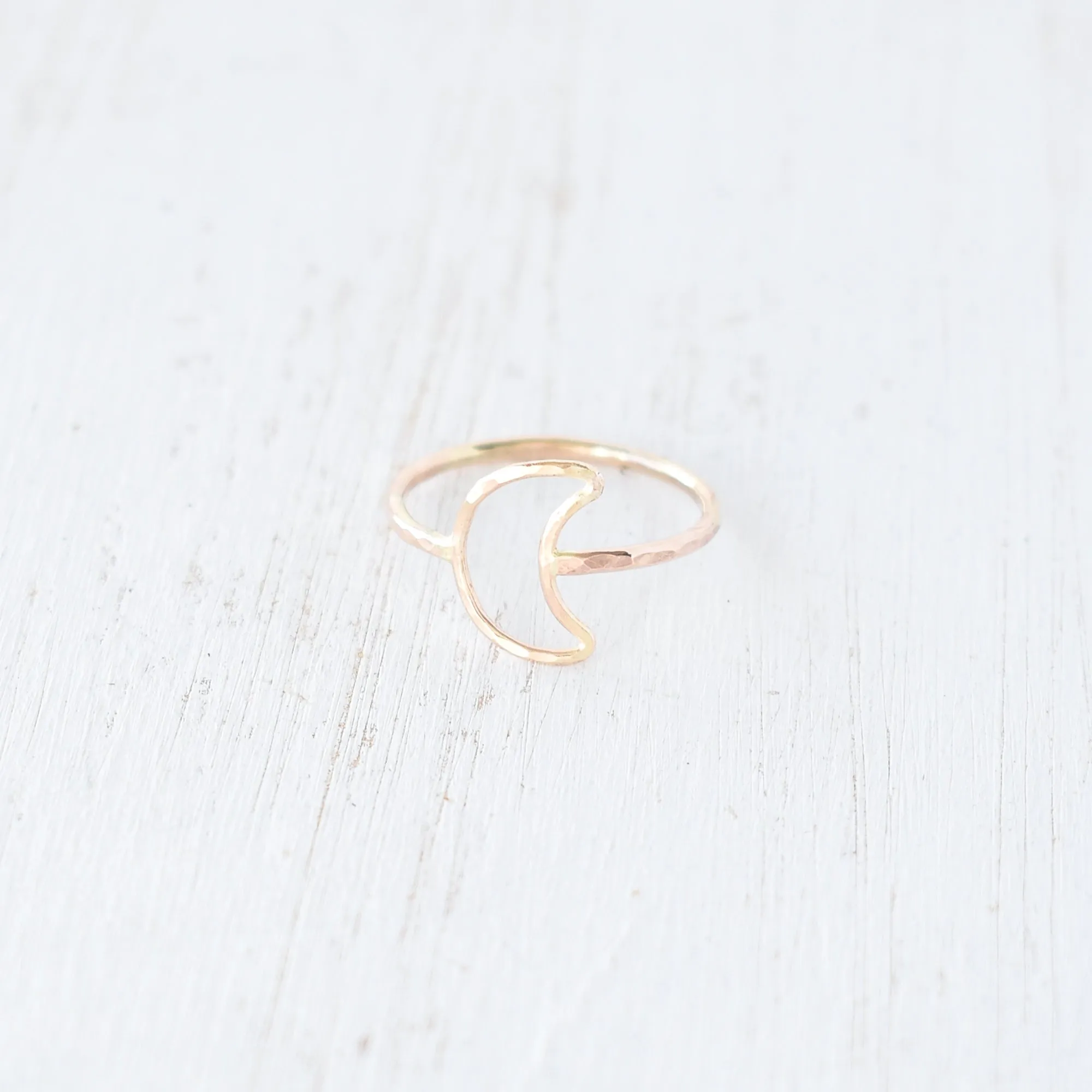 Crescent Moon Stacking Ring