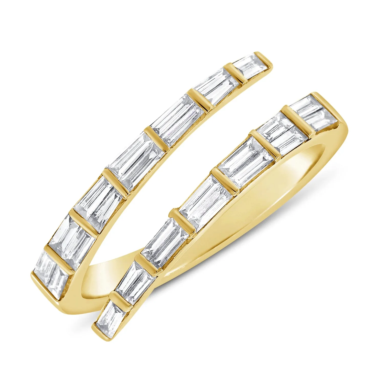 Diamond Baguette Wrap Ring