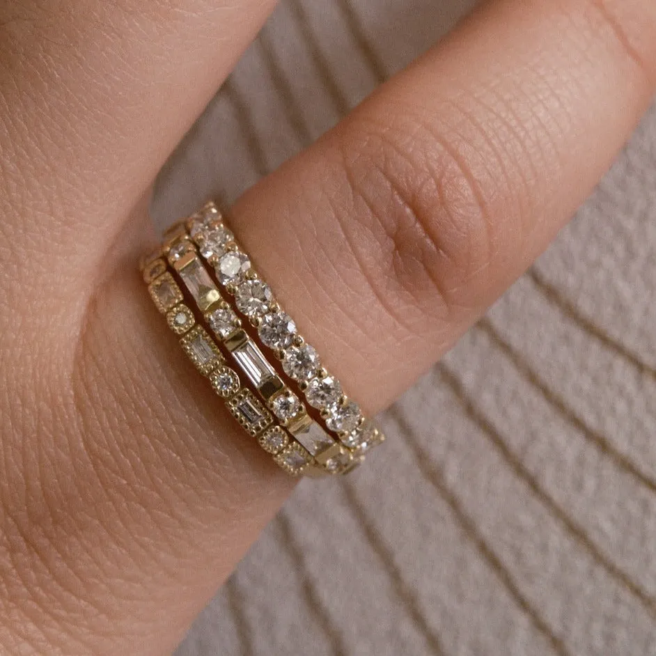 Diamond Fusion Half Eternity Band