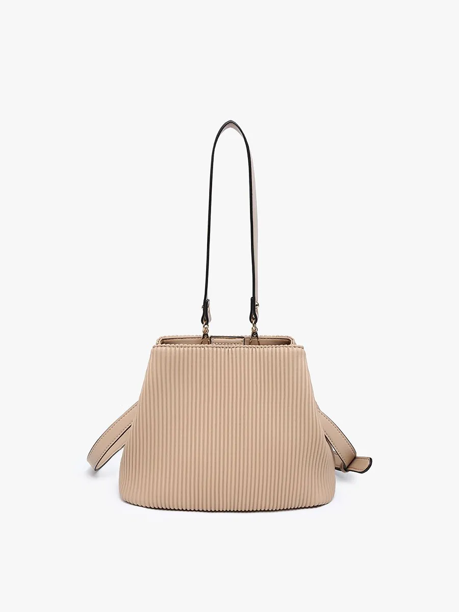 Dove Vegan Pleated Satchel