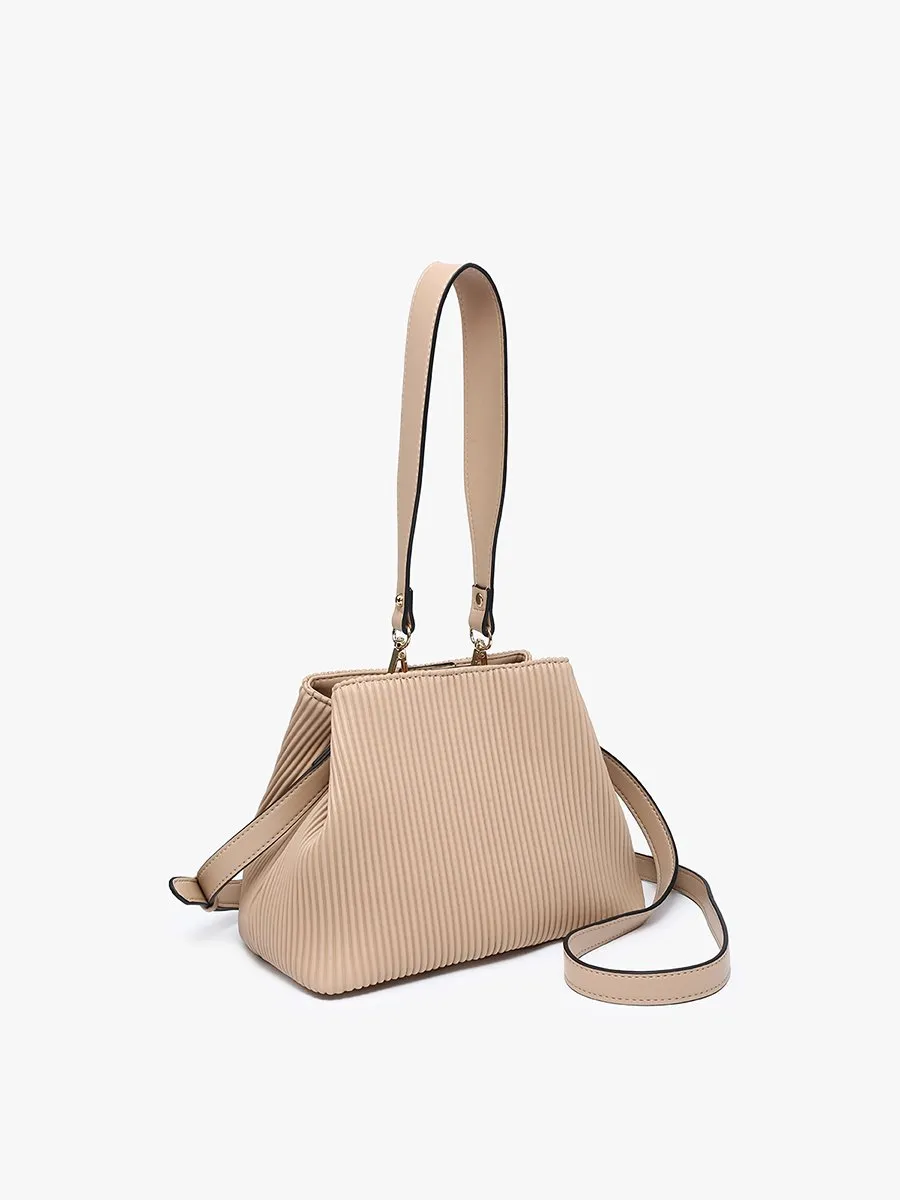 Dove Vegan Pleated Satchel