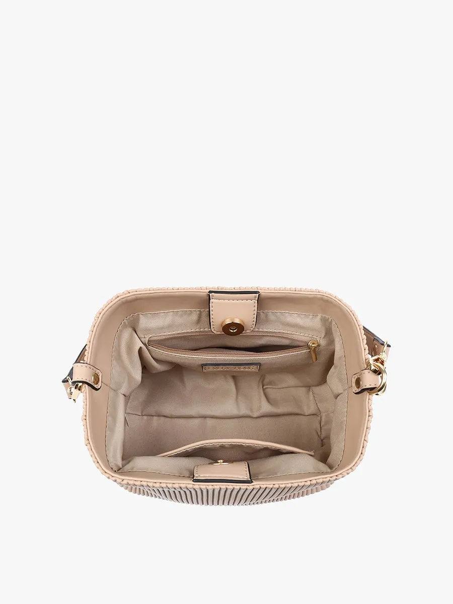 Dove Vegan Pleated Satchel