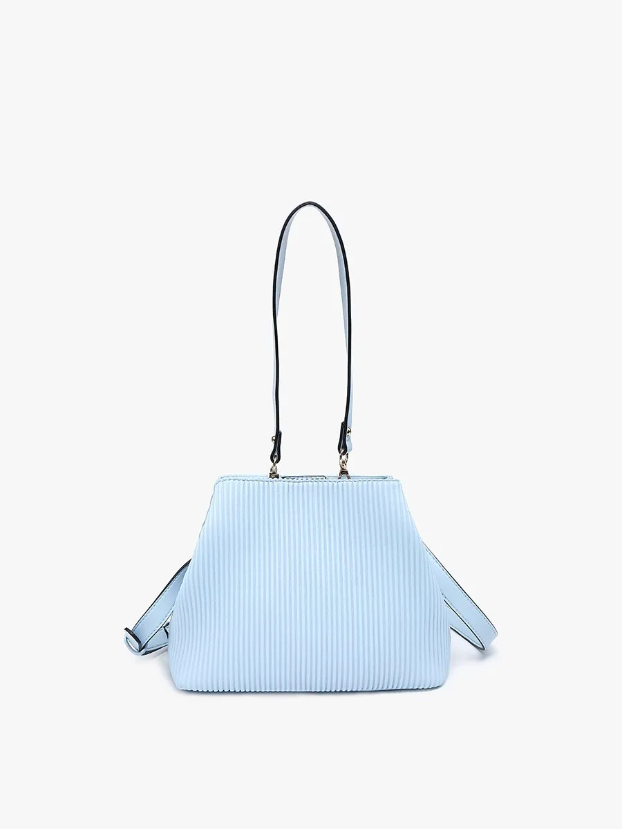 Dove Vegan Pleated Satchel