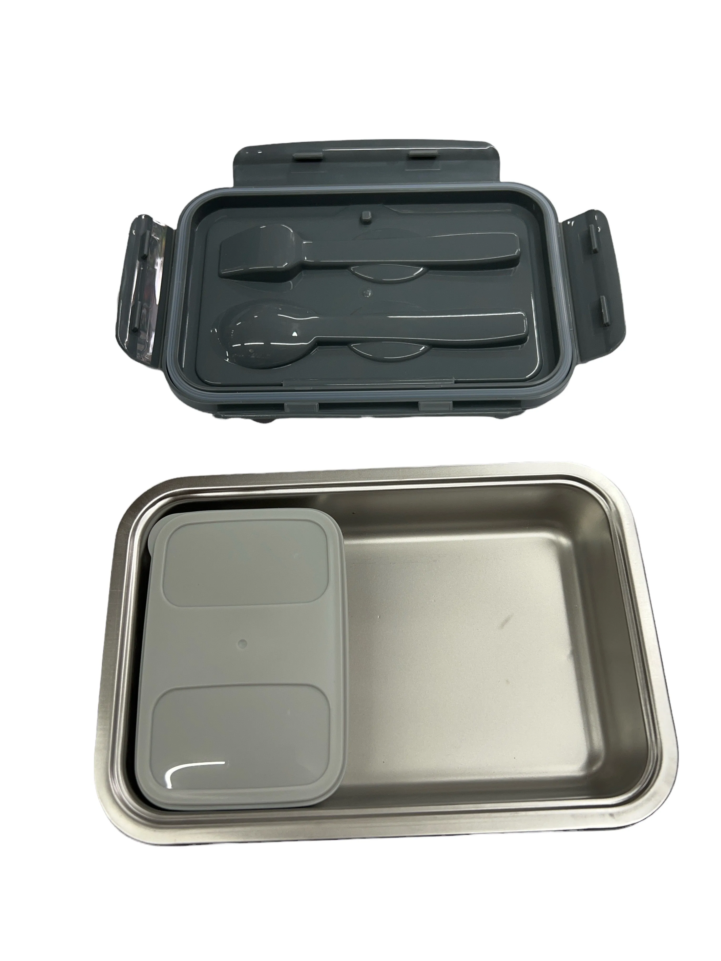 Dubblin Buffet Stainless Steel Lunch Box clip type with inner container