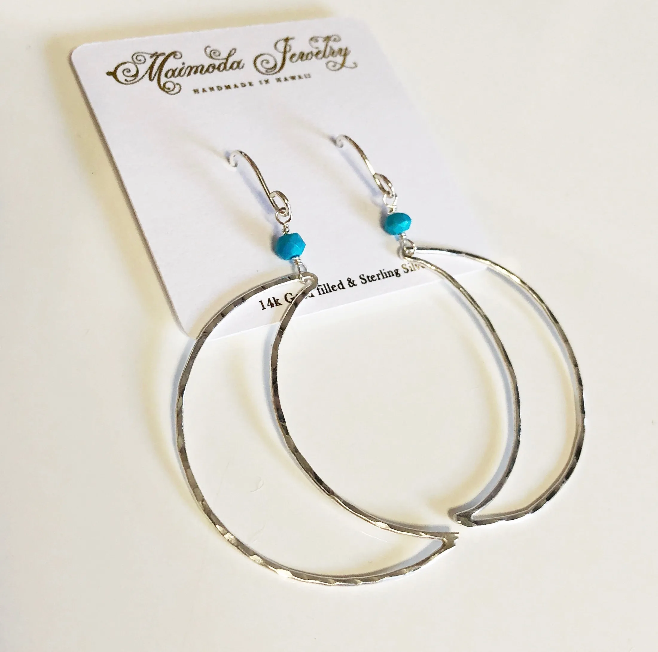 Earrings LUNA - turquoise (E476)