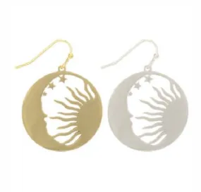 Earrings -Sun, Moon