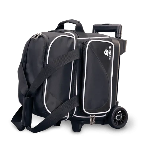 Ebonite Transport Black Single Roller Bowling Bag