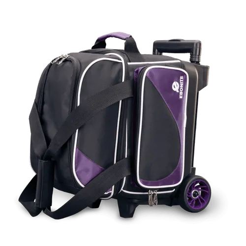 Ebonite Transport Single Roller Bowling Bag Purple