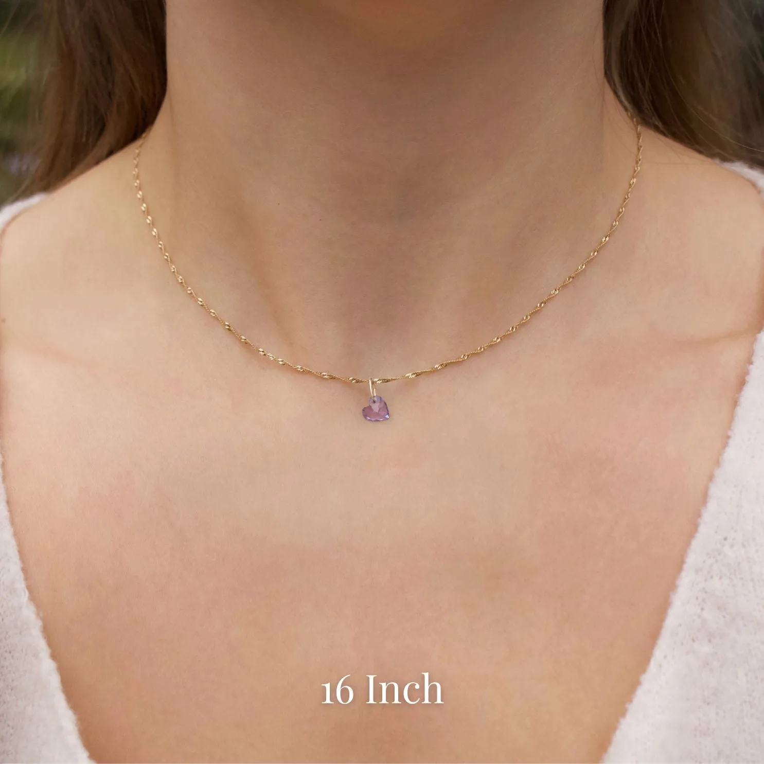 Exclusive Heart Tanzanite Necklace