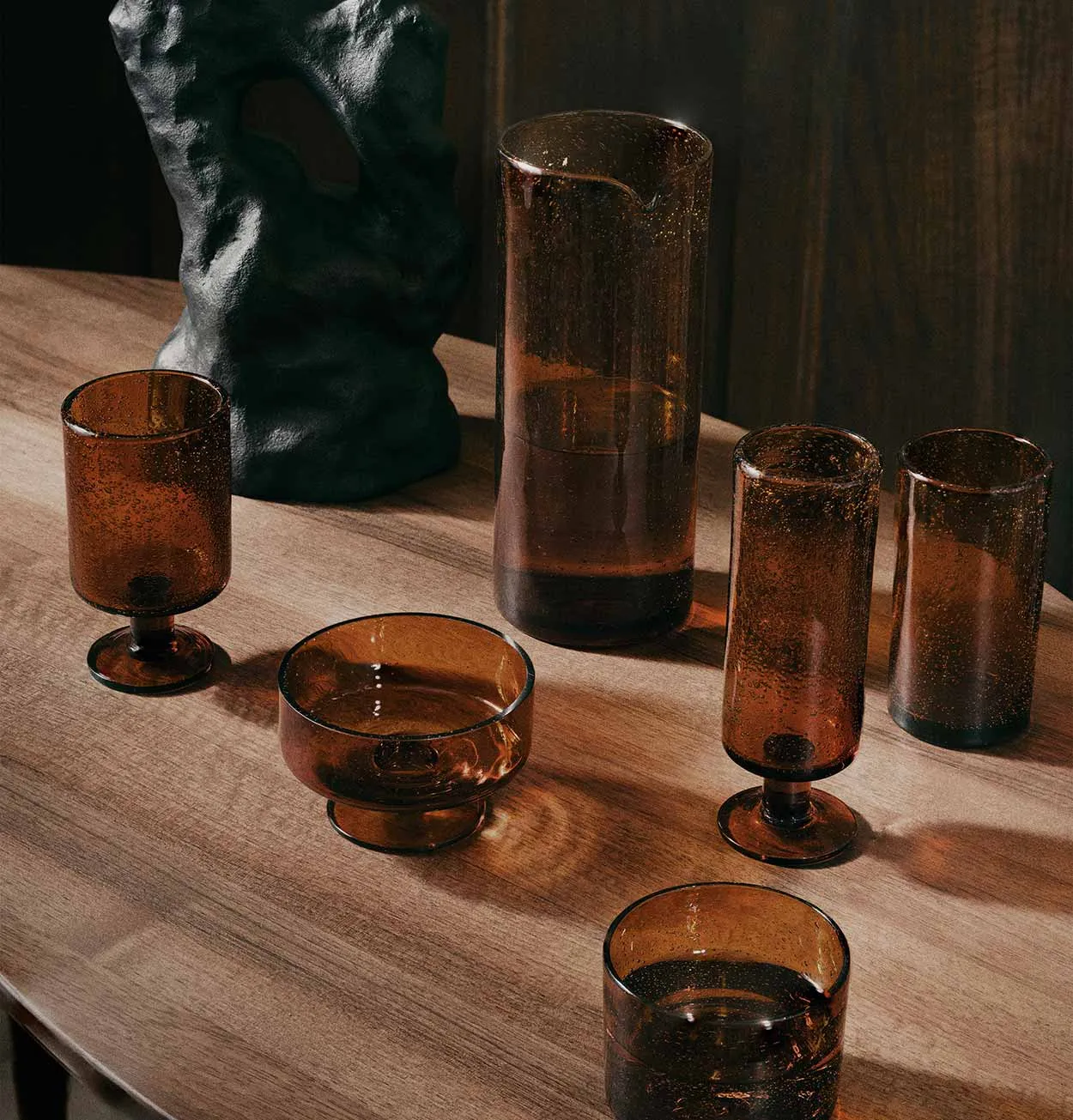 ferm LIVING Oli Dessert Cup in Amber