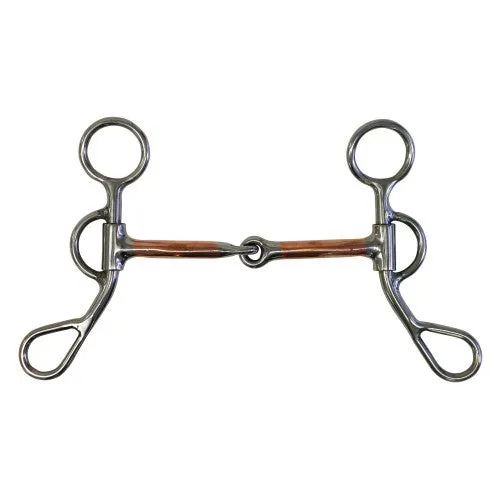 Fort Worth Training Snaffle w/6 Cheeks & Copper Mouth