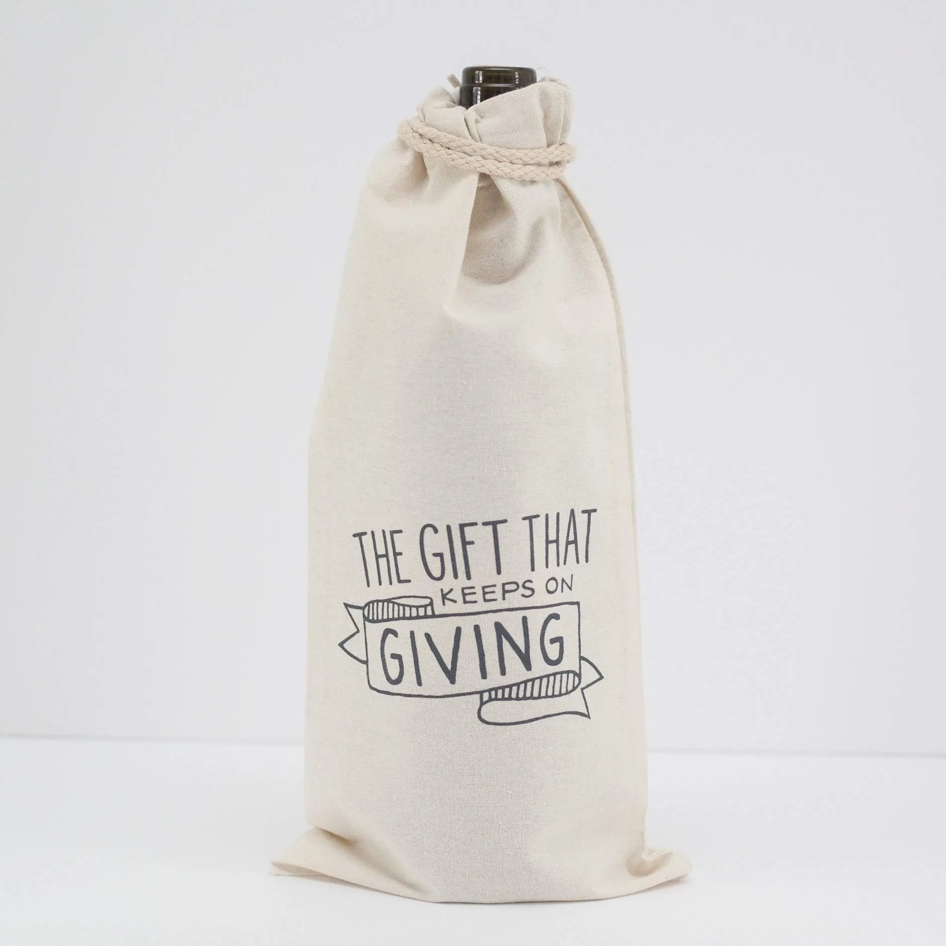 funny wine gift bag, gift that keeps on giving wine bag, birthday gift idea