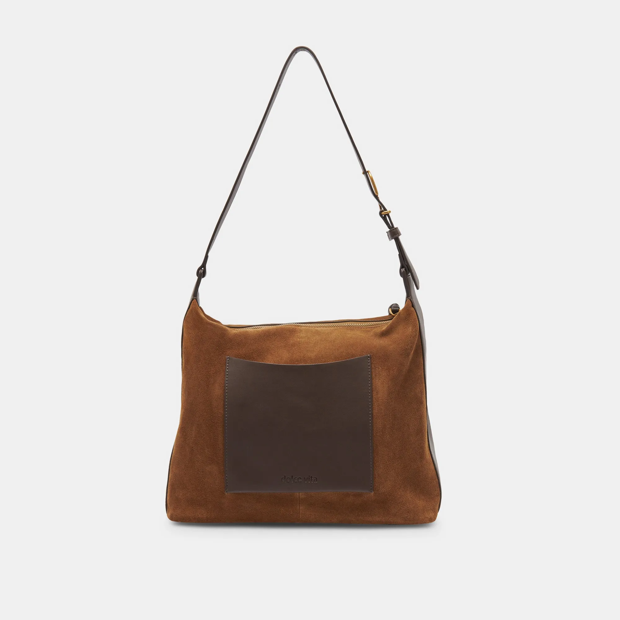 HANA SHOULDER BAG TOBACCO SUEDE