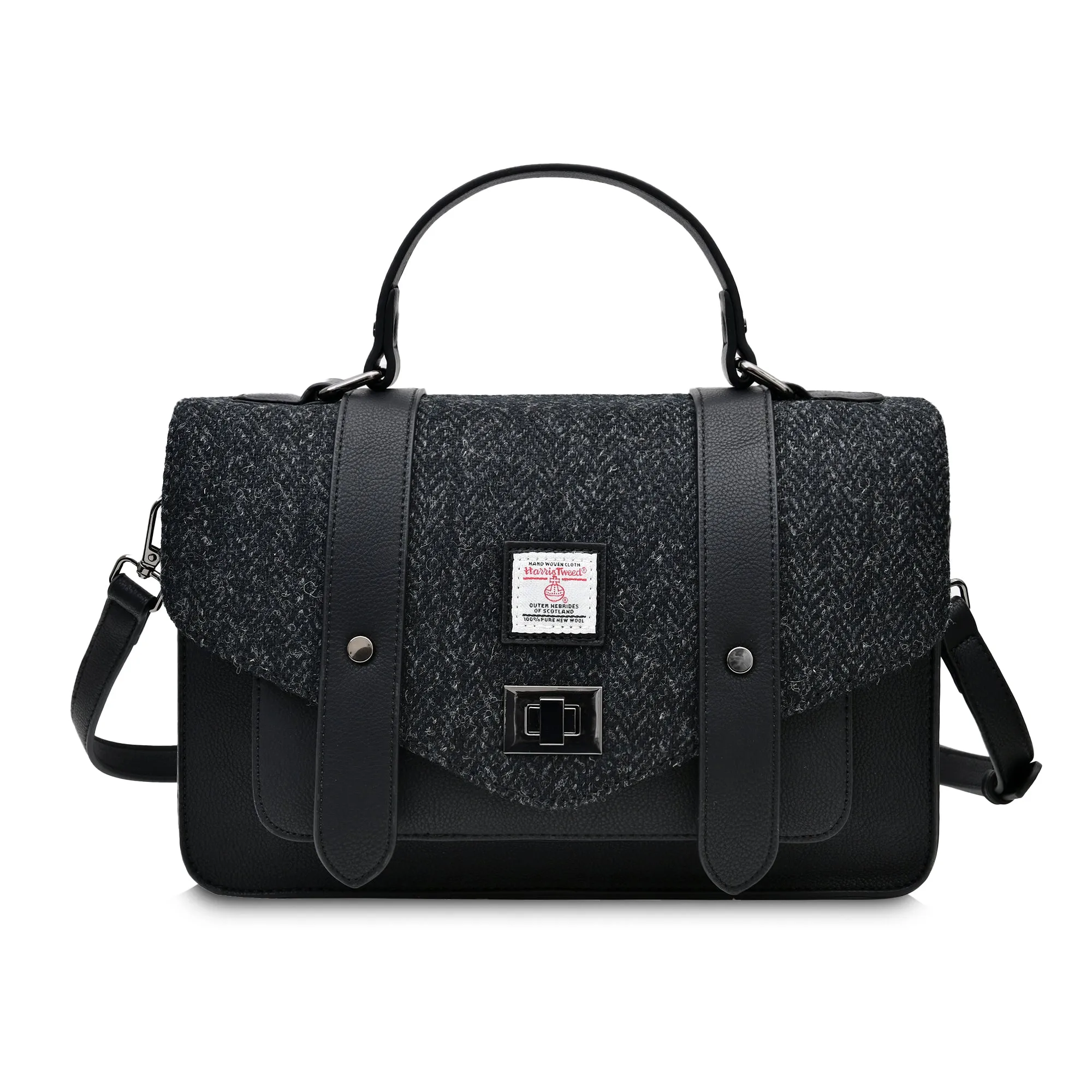 Harris Tweed Large Satchel [5 Colors]