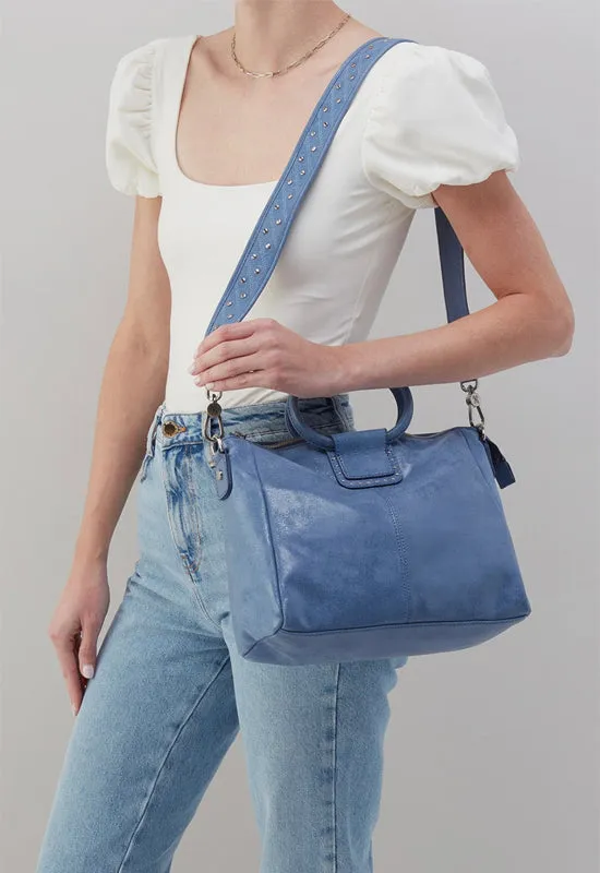 Hobo - Sheila Medium Satchel Buffed Azure Leather